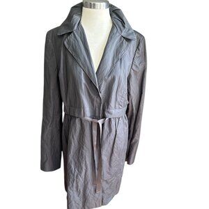 Ann Taylor Loft Green Tie Front Coat
